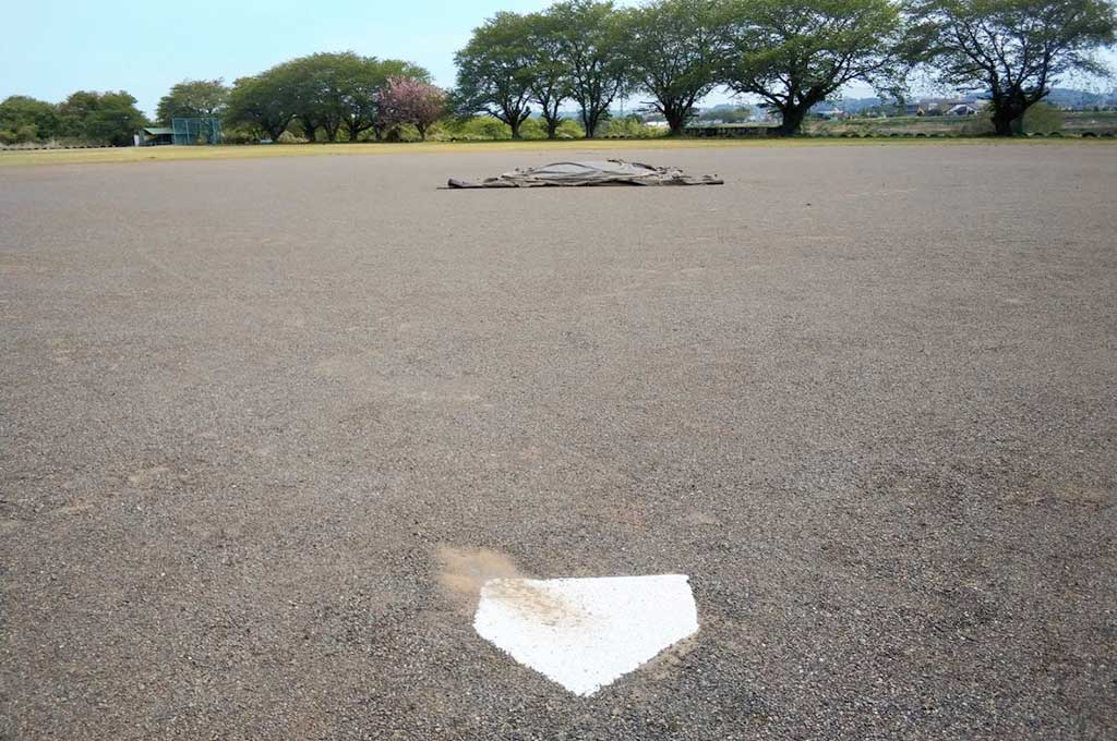 中依知スポーツ広場練習場 マウンド